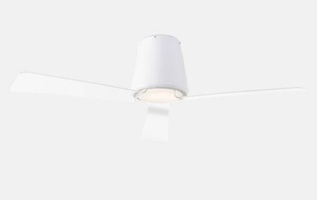 Ceiling fan with LEDS lamp C4 GARBÍ white