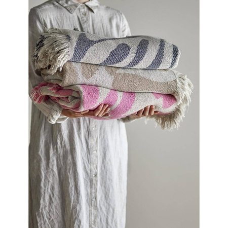 Alk Throw, Brown, Recycled Cotton