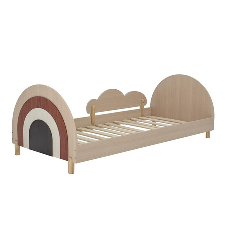 Charli Bed, Brown, MDF