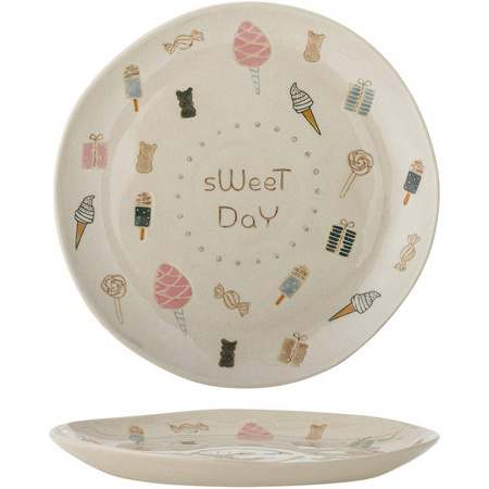 Sweets Plate, Nature, Stoneware