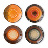 70s ceramics: saucers roasts (set of 4)