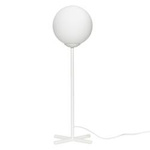 HÜBSCH OPAL table lamp brown and white