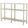 Salino Console Table, White, Rubberwood