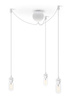 Triple suspension for UMAGE CANNONBALL CLUSTER lamps white