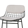 Wire bar stool comfort kit pebble