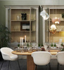 GUBI Multi-Lite L Rose Gold Hanging Lamp