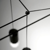 Lampa wisząca VIBIA Wireflow 3D czarna Casambi 2700K