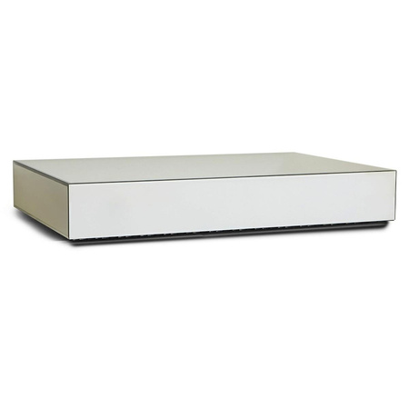 Mirror block coffee table clear (120x80cm)