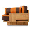 Sofa ogrodowa hkliving TEAK brązowa