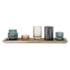 Sanga Tray w/Votive, Blue, Glass