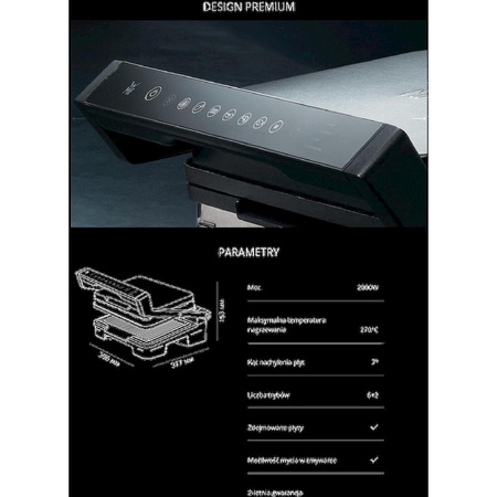 WMF PROFI PLUS silver table grill