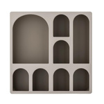 Graphia Bookcase, Brown, MDF