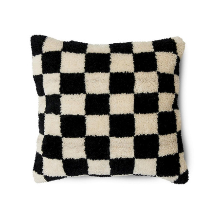 Poduszka hkliving WOOLEN czarna rozmiar 50x50 cm