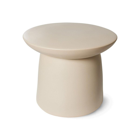 Stolik boczny HKLIVING EARTHENWARE beżowy rozmiar L