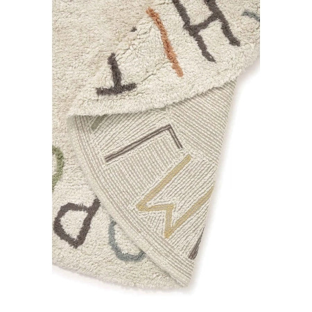 Dywan bawełniany Lorena Canals ABC beżowy Ø120 cm