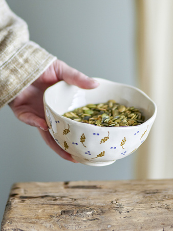 Pippine Bowl, White, Stoneware