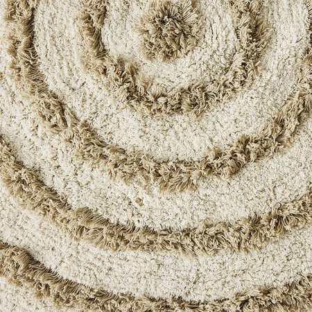 Okrągły dywan łazienkowy hkliving CREAM beżowy rozmiar 120x120 cm