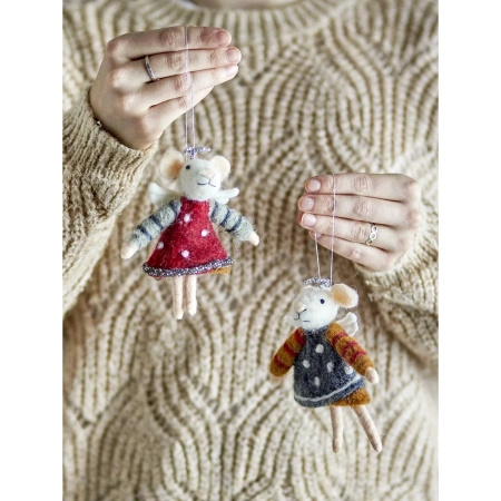 Peo Ornament, Red, Wool