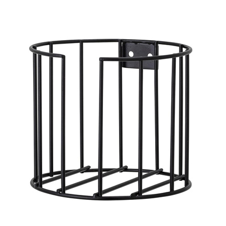 Klemens Toilet Roll Holder, Black, Metal