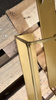 WOOOD shelf MEERT gold 100 cm (outlet)