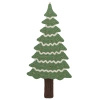 Douglas Calendar, Green, Cotton