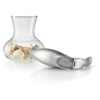 Garlic press with glass jar