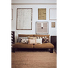 Velvet brown cushion (50x30cm)