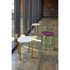Smile Stool Burgundy/Green