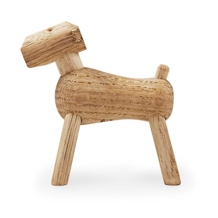 Wooden decoration KAY BOJESEN Dog TIM natural