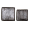 Set of 2 BLOOMINGVILLE CODY Trays Black