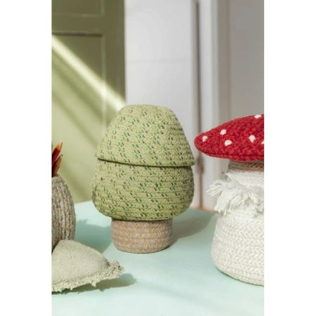 Kosz Lorena Canals TREE zielono beżowy