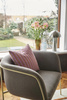 HÜBSCH EYRIE armchair brown yellow