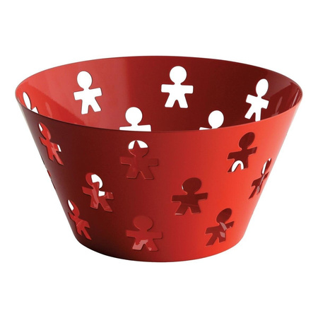 Kosz okrągły Alessi Girotondo duży srebrny