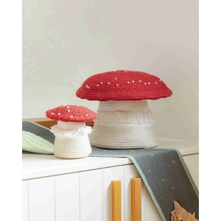 Kosz Lorena Canals TOADSTOOL czerwono beżowy