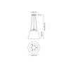 Lampa wisząca Artemide Tolomeo Mega 42 cm beżowa