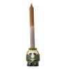 Feast Candle Holder, Green, Stoneware