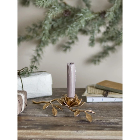 Gretchen Candle Holder, Gold, Metal