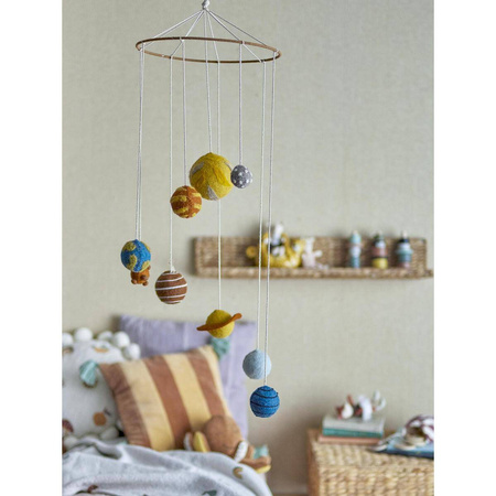Dekoracja Ścienna Bloomingville SPACE żółta