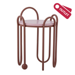 Whimsica Side Table, Red, Metal