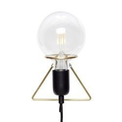 Nowoczesna lampa ścienna Hübsch złoto czarna