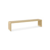 Ławka HKLIVING SLATTED żółta rozmiar 160 cm