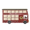 Edward Calendar w/light, Red, Plywood