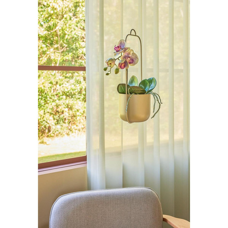 Wisząca doniczka Hübsch LOTUS zielona (zestaw 2)