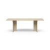 Dining table, cream, rectangular 220cm