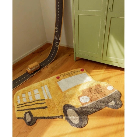 Dywan bawełniany Lorena Canals BUS żółty 130 x 90 cm