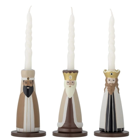 Betiel Candle Holder, Nature, FSC®100%, Beech wood