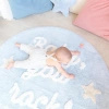 Dywan bawełniany Lorena Canals BABY niebieski Ø120 cm