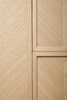 HÜBSCH HERRINGBONE cabinet natural size L