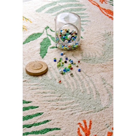 Dywan bawełniany Lorena Canals BOTANIC beżowy 200 x 300 cm