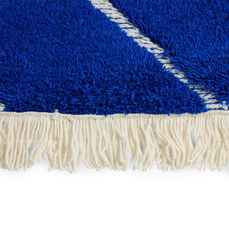Hand knotted woolen rug cobalt (200x300)